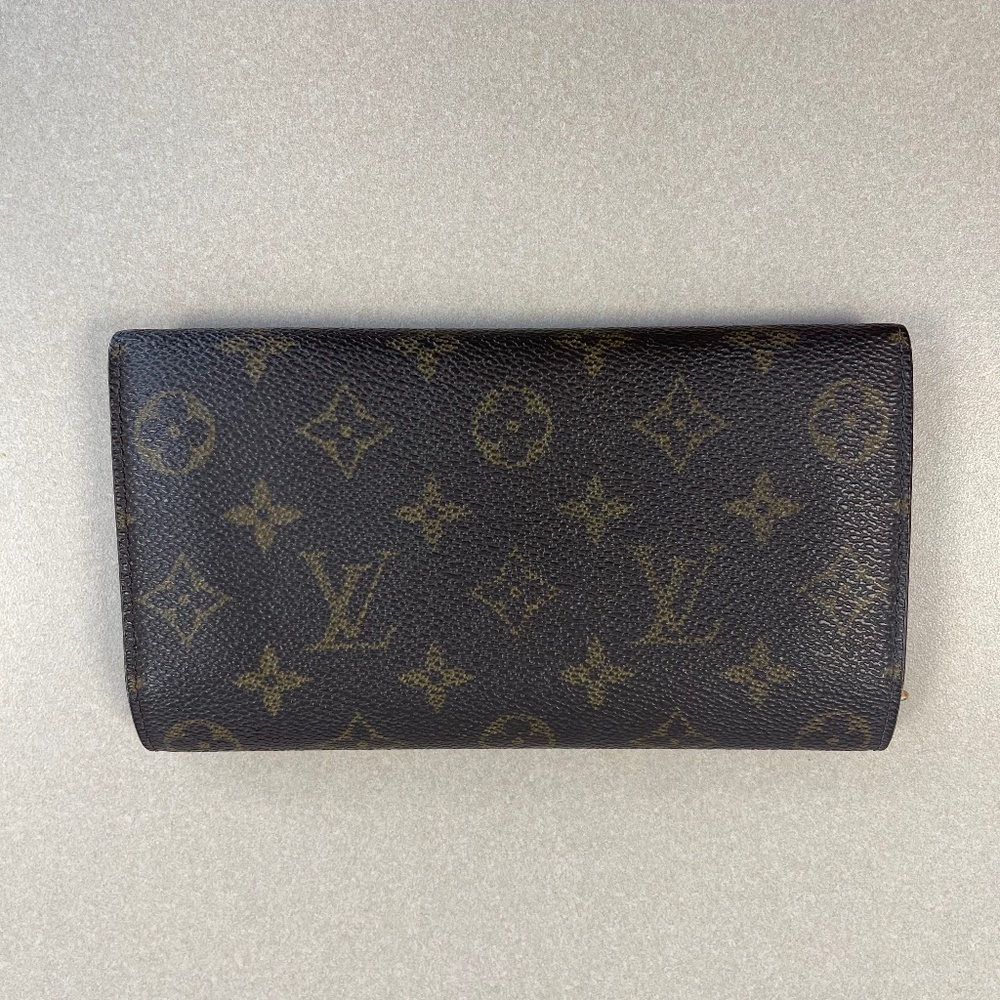 LOUIS VUITTON Monogram Pochette Porte-Monnaie Long Wallet M61725 Brown- Preowned - Picture 2 of 16